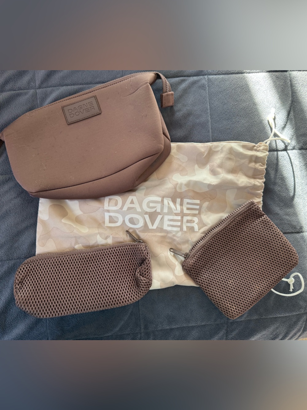 Dagne Dover Toiletry Kit Set with Mesh Pouches